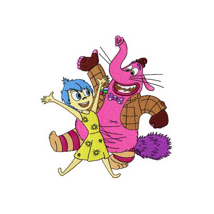 Joy and Bing Bong embroidery design - Embroidery Design