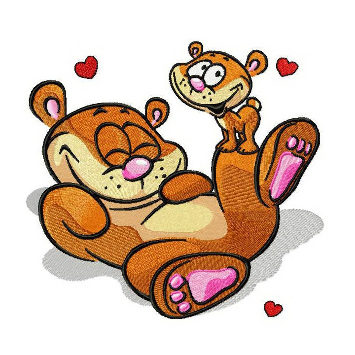 Glad hamster embroidery design - Embroidery Design