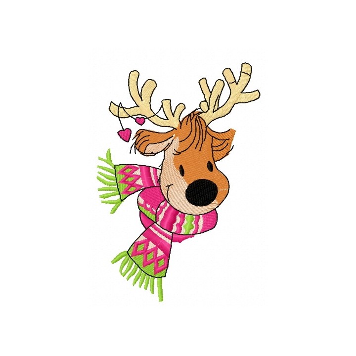 Deer's date 6 embroidery design - Embroidery Design