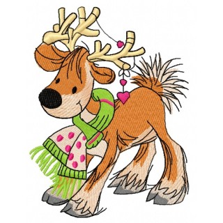 Deer's date 3 embroidery design - Embroidery Design