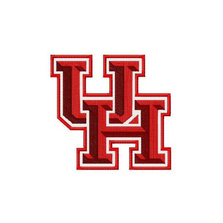 University of Houston collegiate symbol embroidery design