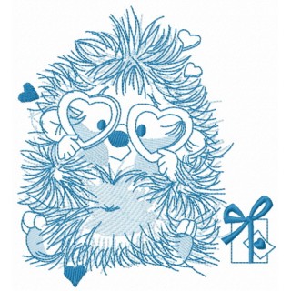 My prickly Valentine 3 embroidery design - Embroidery Design