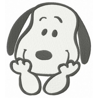 Curious Snoopy embroidery design - Embroidery Design