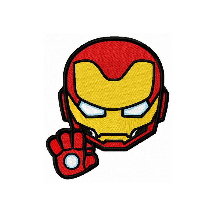 Iron Man STOP embroidery design - Embroidery Design