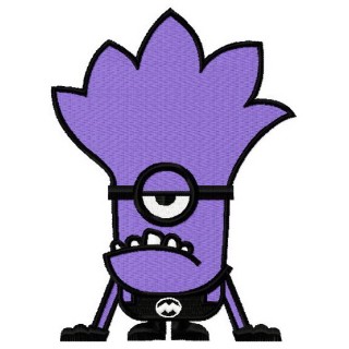 Purple Minion 2 embroidery design - Embroidery Design