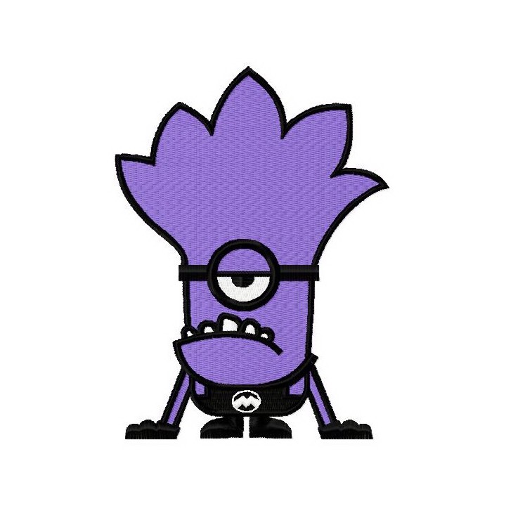 Purple Minion 2 embroidery design - Embroidery Design