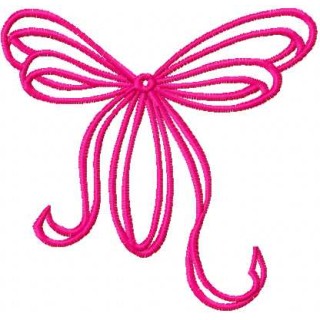 Bow embroidery design - Embroidery Design