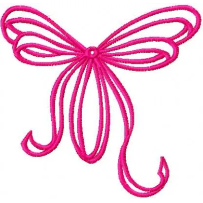 Preview of a tribal bow embroidery design, showcasing intricate symbols and creative patterns for stitching.