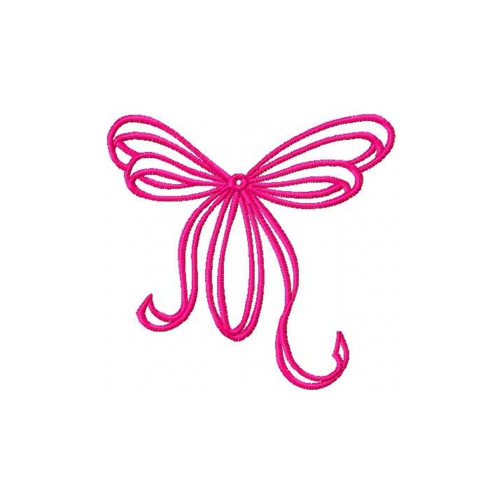 Bow embroidery design - Embroidery Design