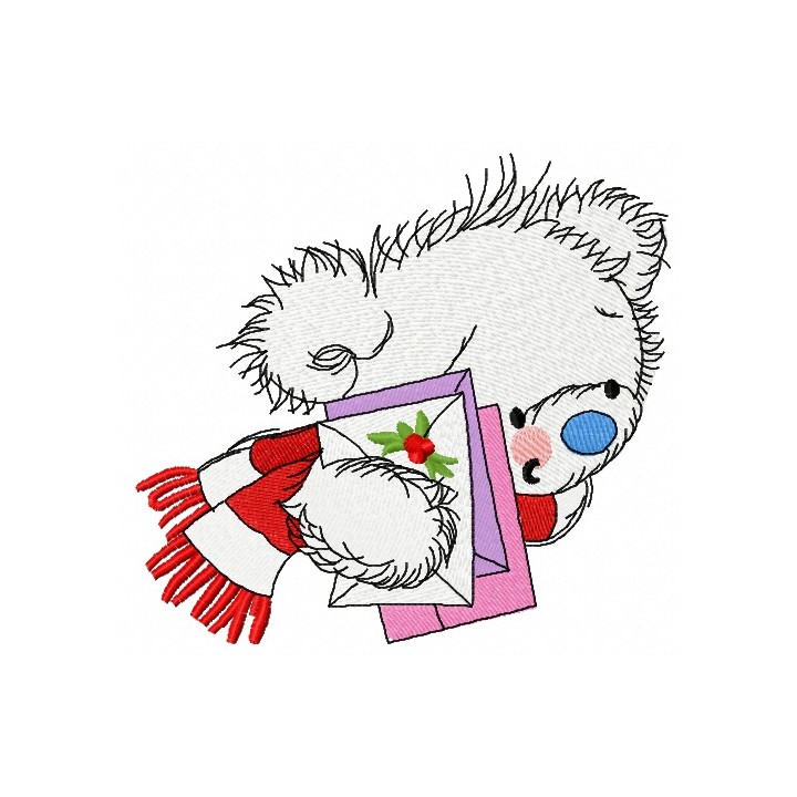 Letter for Santa 5 embroidery design - Embroidery Design