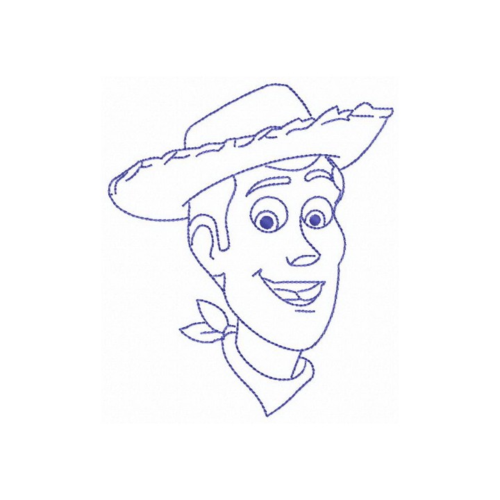 Cowboy from Toy Story embroidery design - Embroidery Design