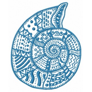 Mosaic sea shell 2 embroidery design - Embroidery Design