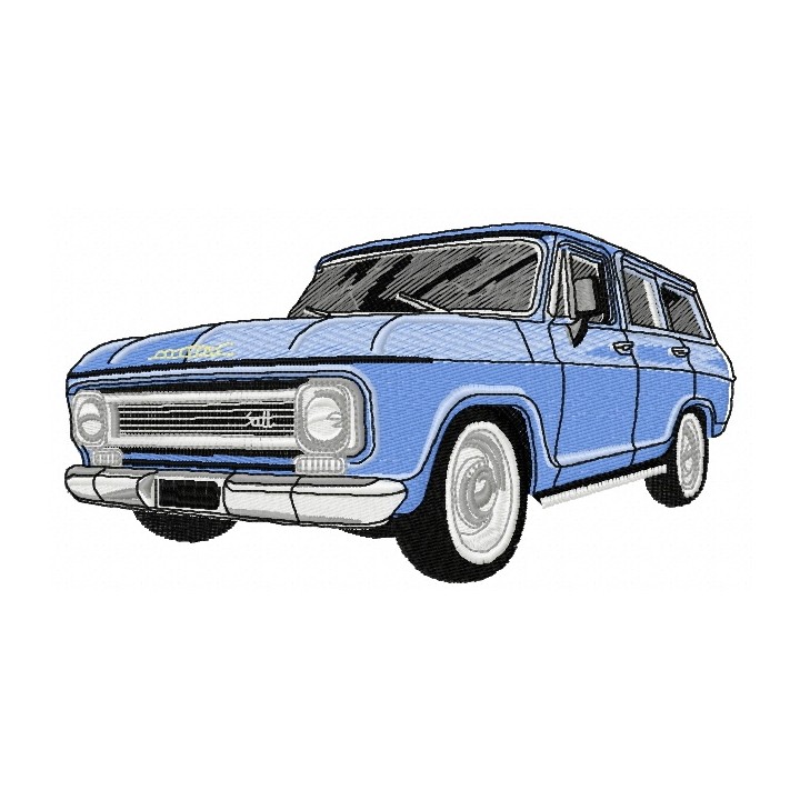 Chevrolet Veraneio car 2 embroidery design - Embroidery Design