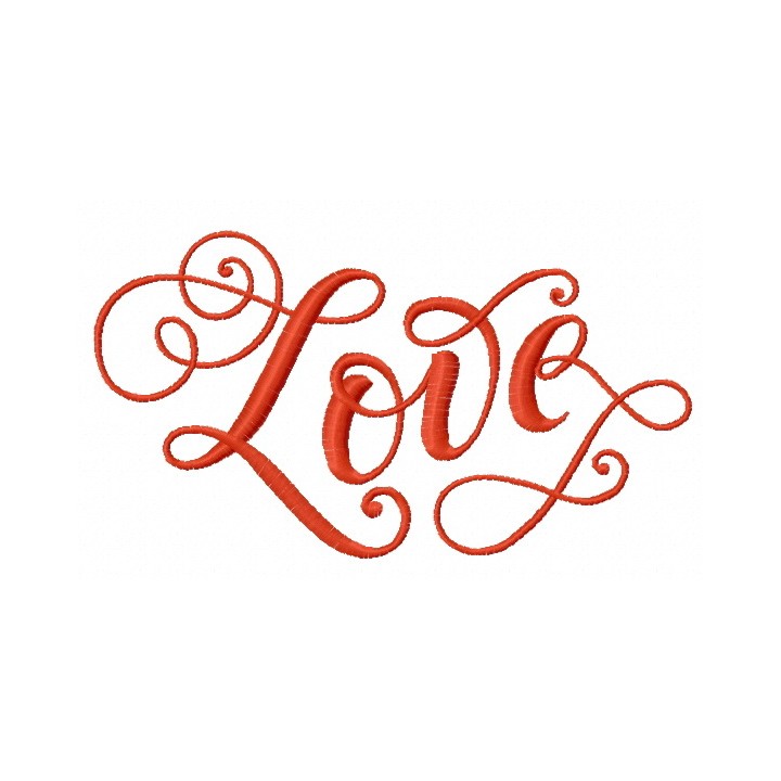 Love 2 embroidery design - Embroidery Design