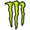 Monster Energy embroidery design featuring the iconic logo, perfect for stitching on caps and hoodies.