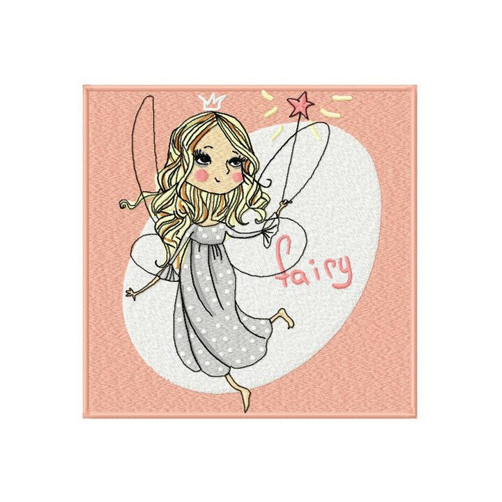 Charming fairy embroidery design - Embroidery Design