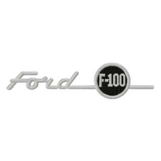 Ford F-100 logo embroidery design - Embroidery Design