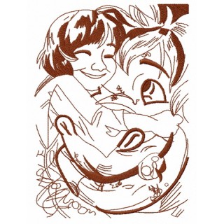 Pete and Elliott 2 embroidery design - Embroidery Design