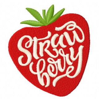 Strawberry embroidery design - Embroidery Design