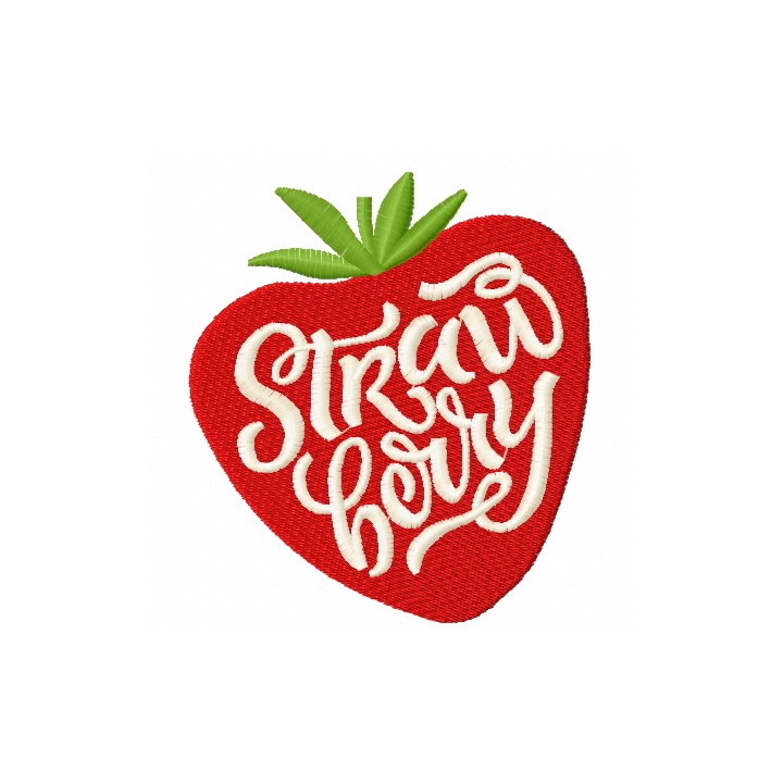 Strawberry embroidery design - Embroidery Design