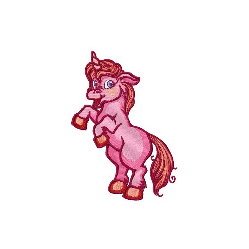 Preview of the Pink Unicorn 2 embroidery design, featuring a whimsical unicorn motif for creative stitching projects.