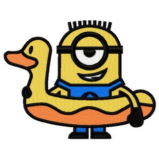 Minion grins embroidery design - Embroidery Design