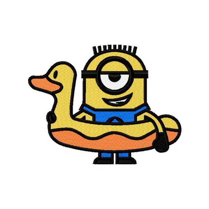 Minion grins embroidery design - Embroidery Design