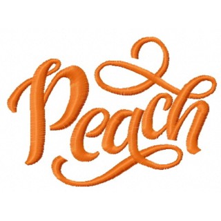 Peach 2 embroidery design - Embroidery Design