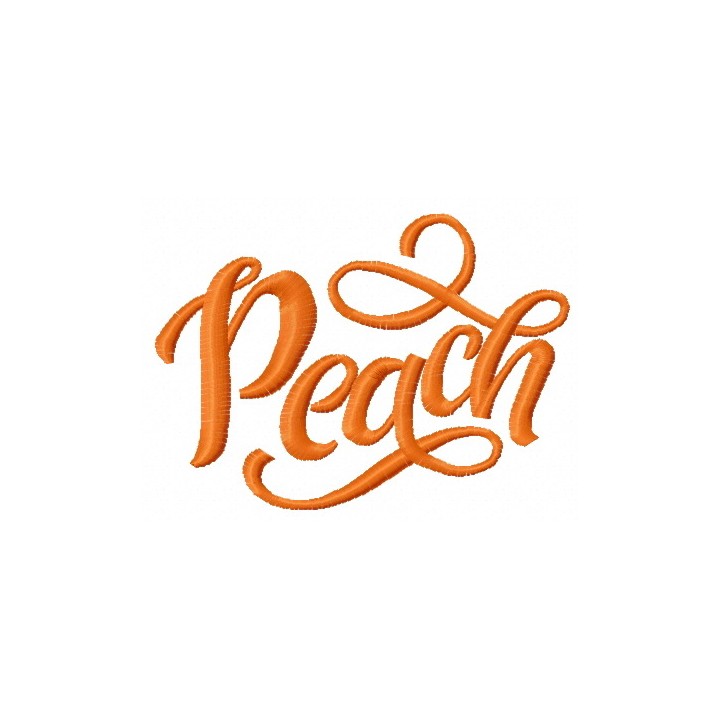 Peach 2 embroidery design - Embroidery Design
