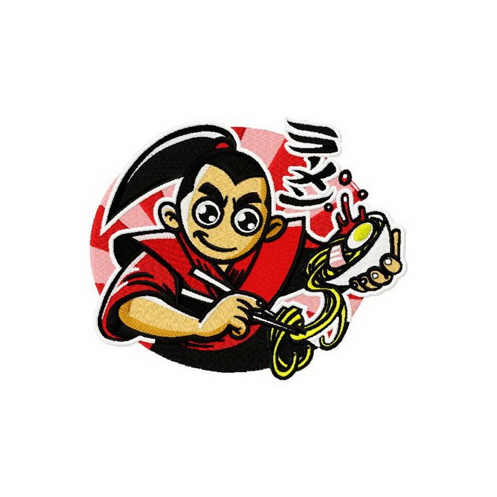 Sushi master embroidery design - Embroidery Design