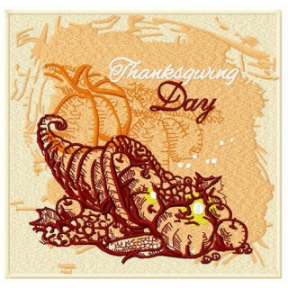 Thanksgiving day embroidery design - Embroidery Design