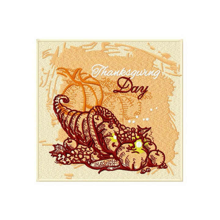 Thanksgiving day embroidery design - Embroidery Design