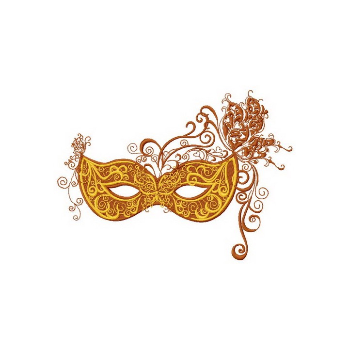 Mask 3 embroidery design - Embroidery Design