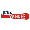 Preview of the Little Yankee embroidery design featuring a playful baseball motif for creative stitching projects.