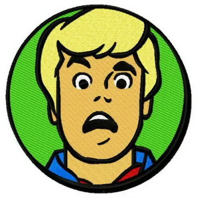 Fred Jones embroidery design from Scooby Doo collection, showcasing fun and whimsical stitched motifs.