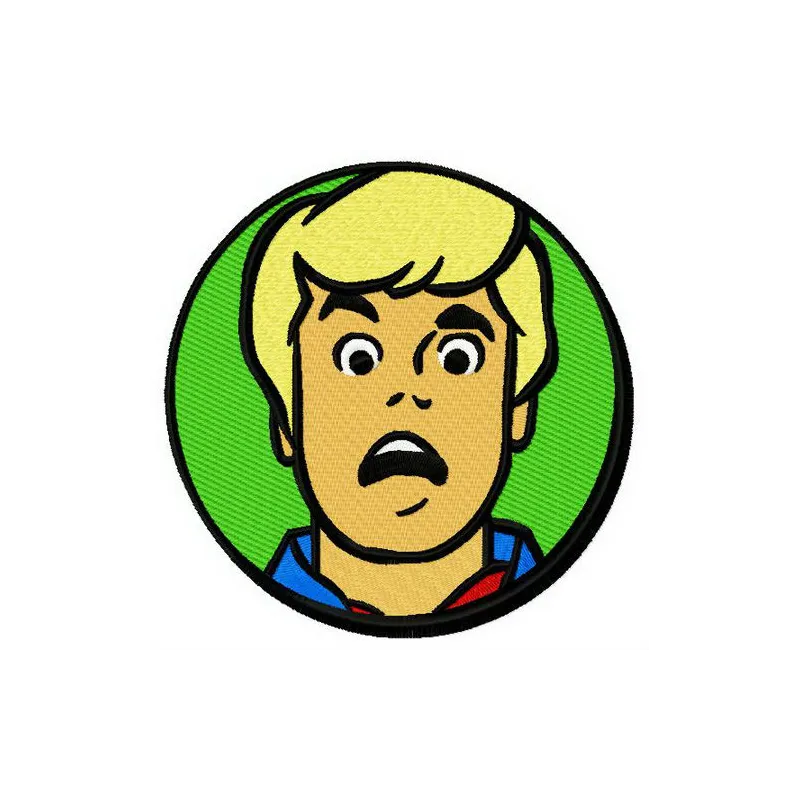 Fred Jones embroidery design from Scooby Doo collection, showcasing fun and whimsical stitched motifs.