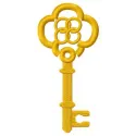 Golden key 3 embroidery design showcasing an intricate key motif, ideal for embellishing apparel and home decor.