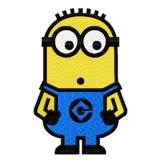 Minion confused 2 embroidery design - Embroidery Design