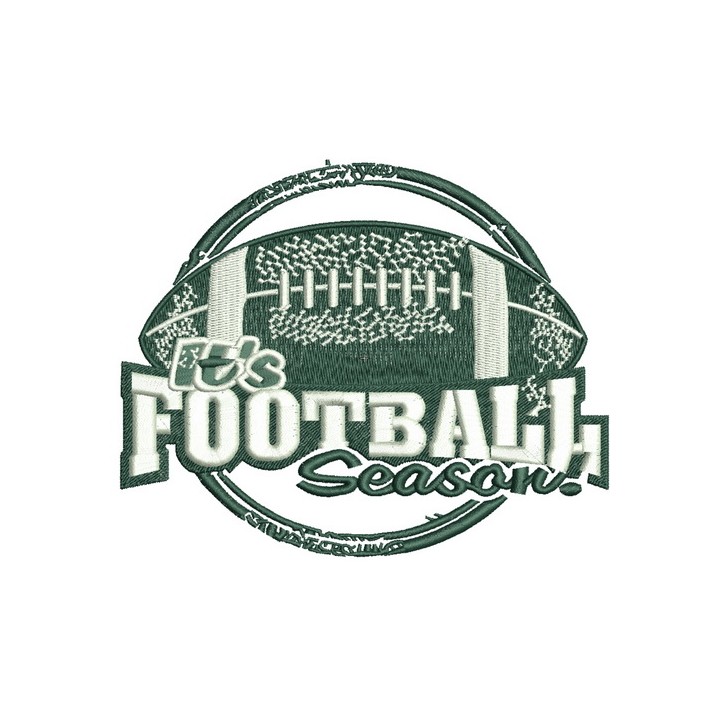Football Season Embroidery Design for Game Day Gear