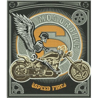 Road angel embroidery design - Embroidery Design