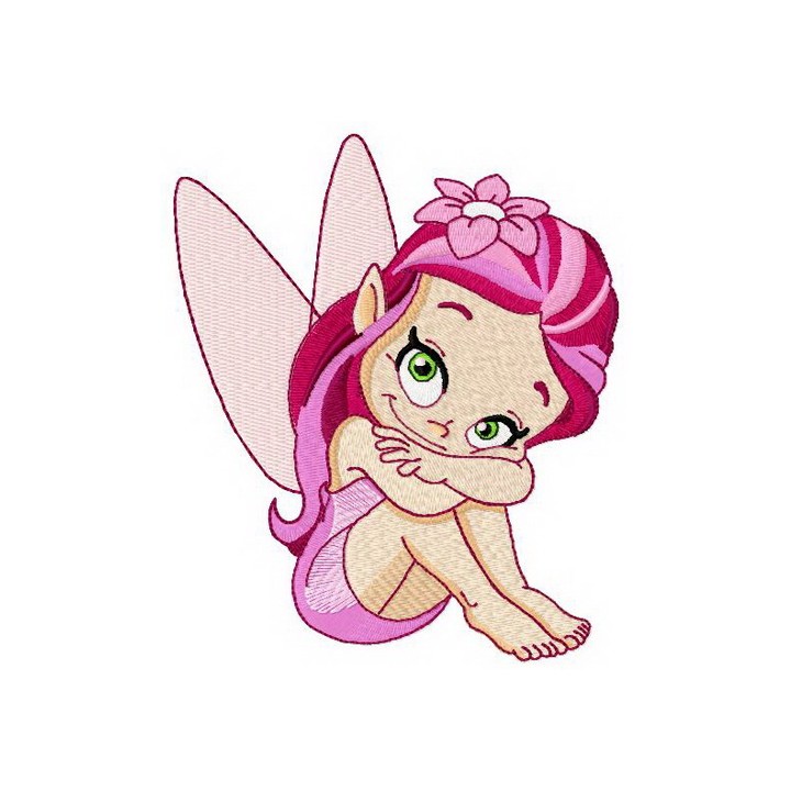 Sweet fairy embroidery design - Embroidery Design