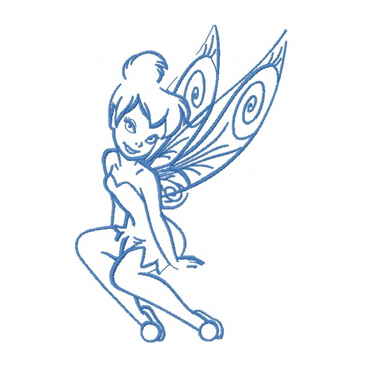 Tinkerbell 15 embroidery design - Embroidery Design