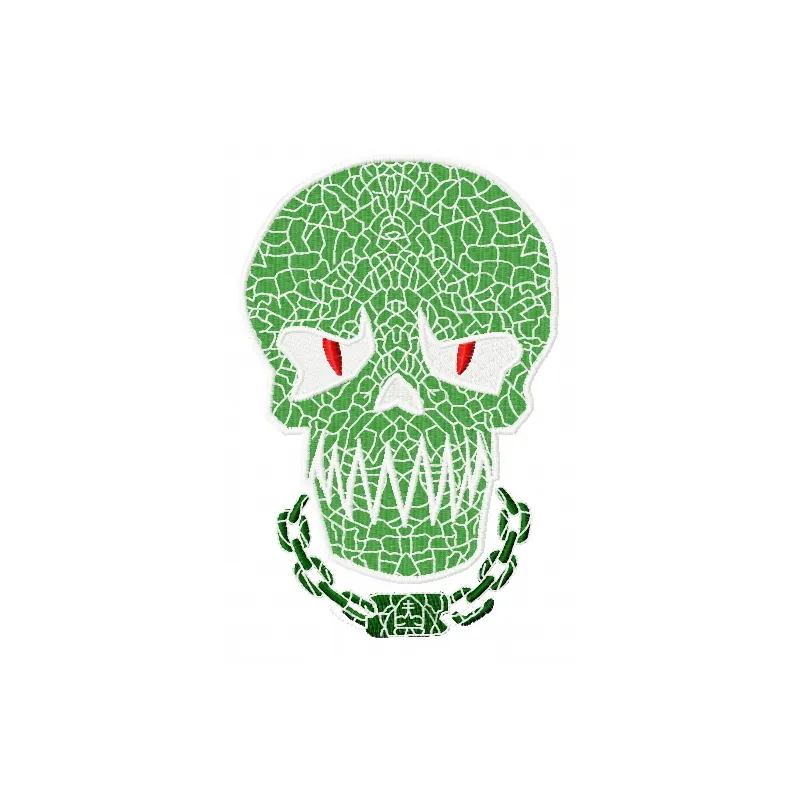 Preview of the Killer Croc embroidery design from the Suicide Squad collection, showcasing intricate stitching details.