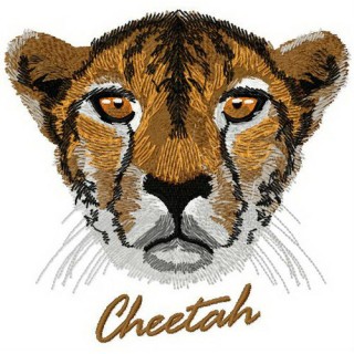 Cheetah embroidery design - Embroidery Design