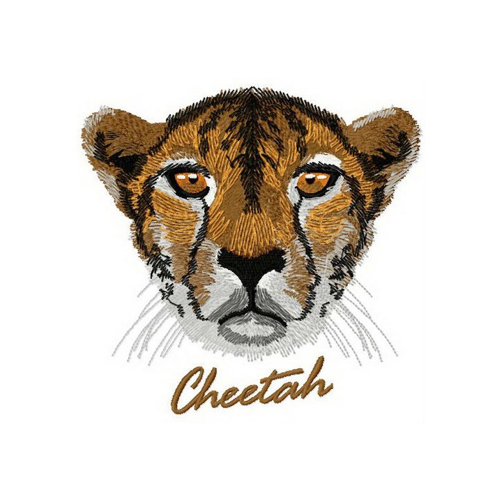 Cheetah embroidery design - Embroidery Design