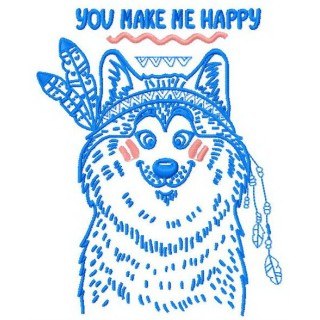 You make me happy 4 embroidery design - Embroidery Design