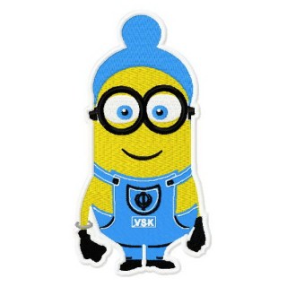Happy Minion 2 embroidery design - Embroidery Design