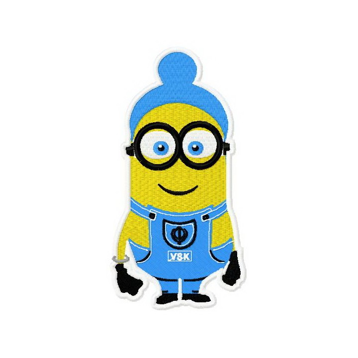 Happy Minion 2 embroidery design - Embroidery Design