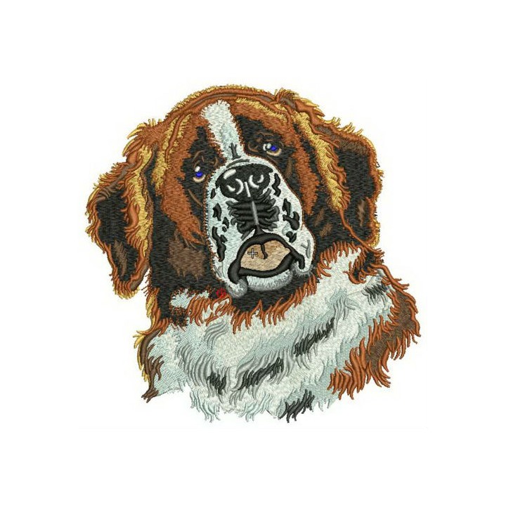 St. Bernard dog embroidery design - Embroidery Design