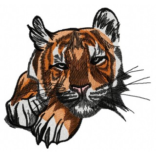 Wild tiger 5 embroidery design - Embroidery Design
